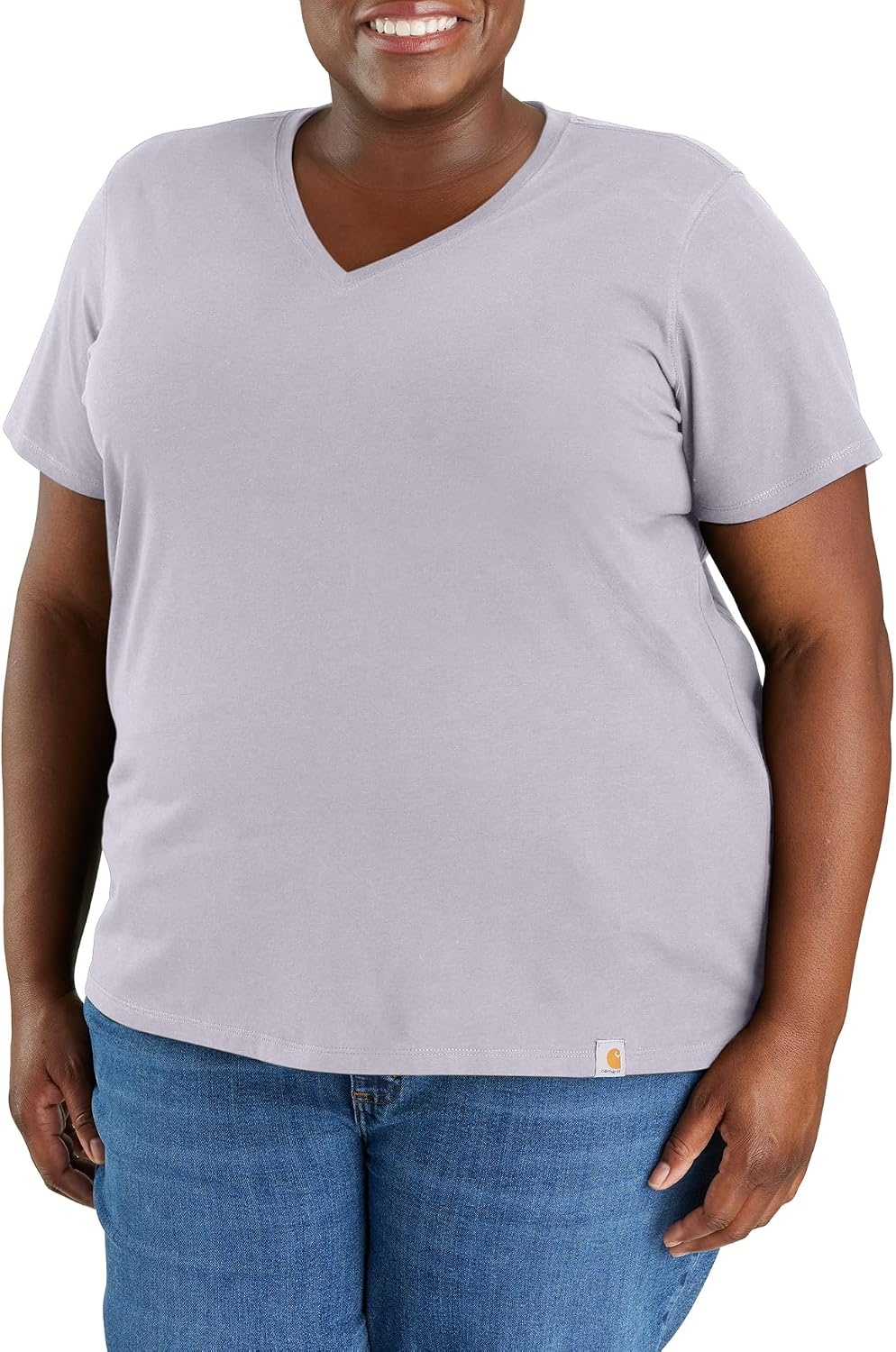 image:imageCarhartt Womens 105739 Womens Tencel Fiber Series Relaxed Fit LighLilac Haze