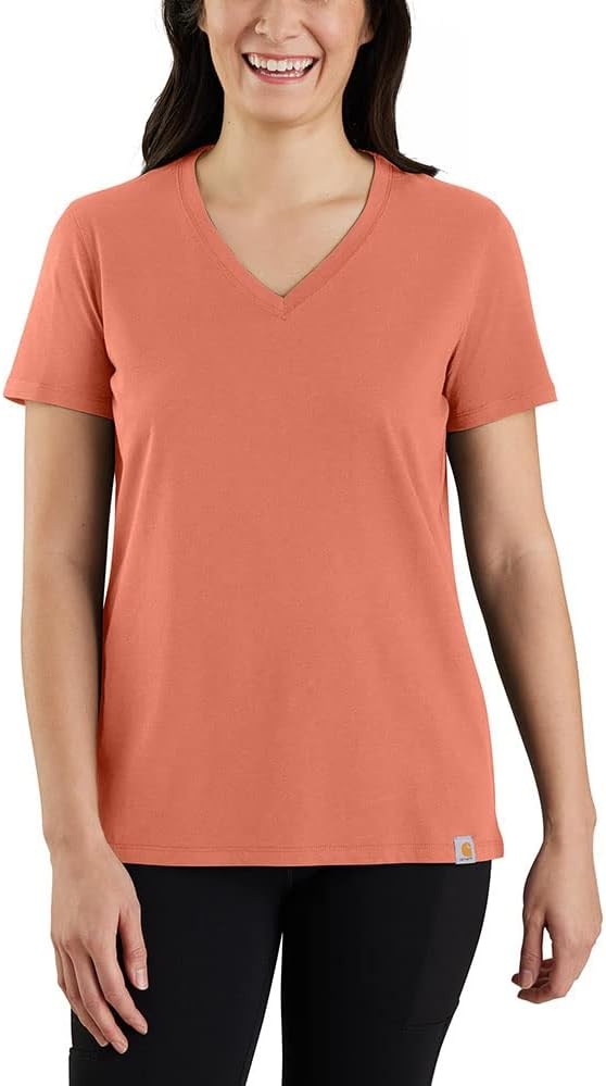 image:imageCarhartt Womens 105739 Womens Tencel Fiber Series Relaxed Fit LighTerracotta