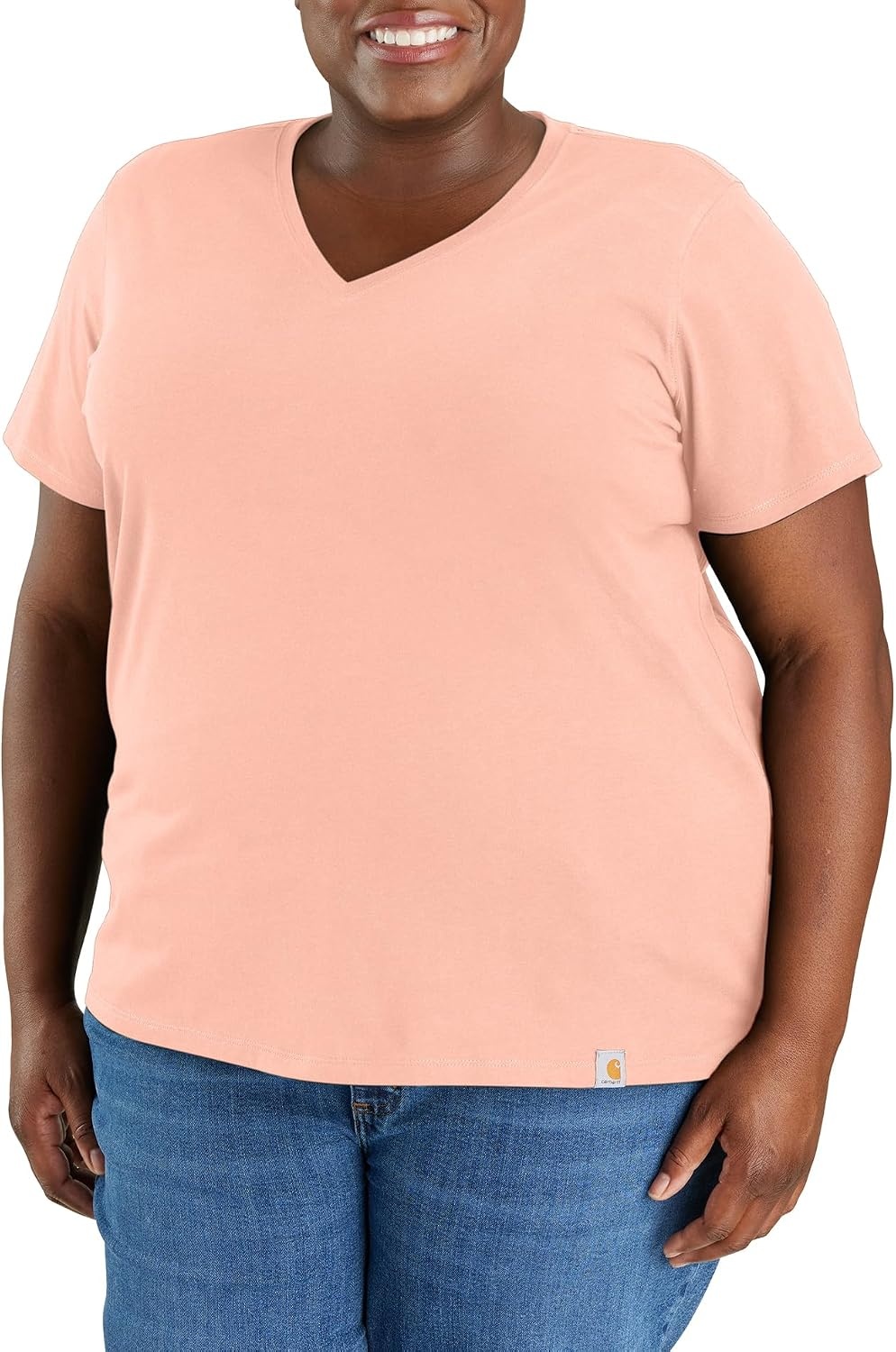 image:imageCarhartt Womens 105739 Womens Tencel Fiber Series Relaxed Fit LighTropical Peach