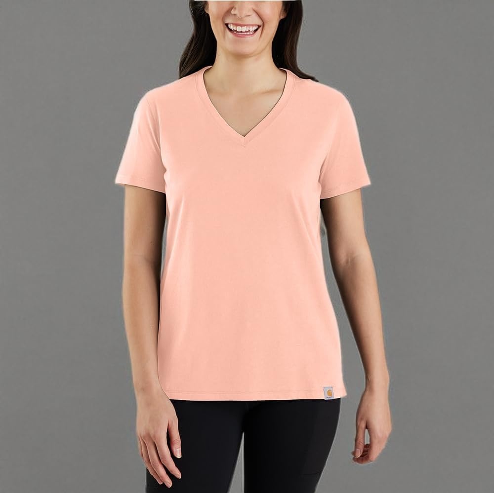 image:imageCarhartt Womens 105739 Womens Tencel Fiber Series Relaxed Fit LighTropical Peach
