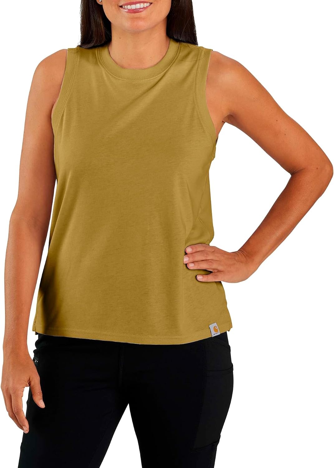 image:imageCarhartt Womens 106176 Womens Tencel Fiber Series Relaxed Fit LighFennel