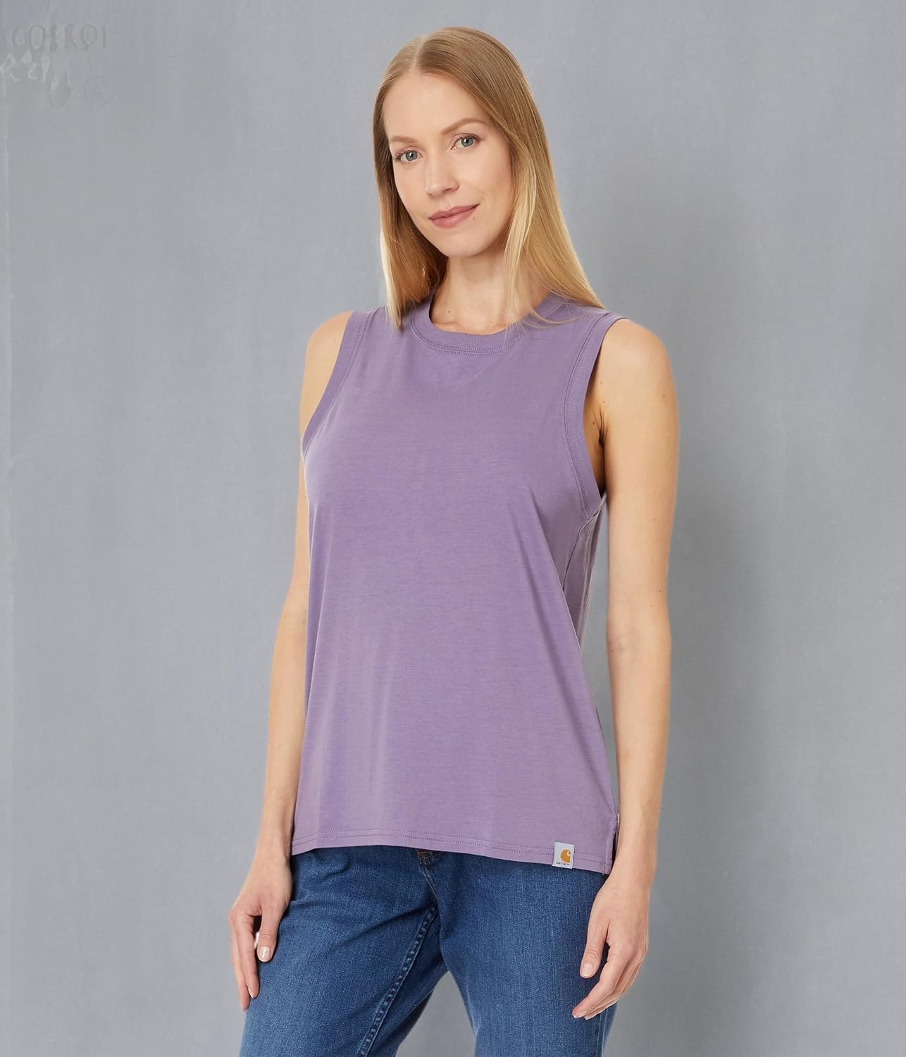 image:imageCarhartt Womens 106176 Womens Tencel Fiber Series Relaxed Fit LighLavender Mist