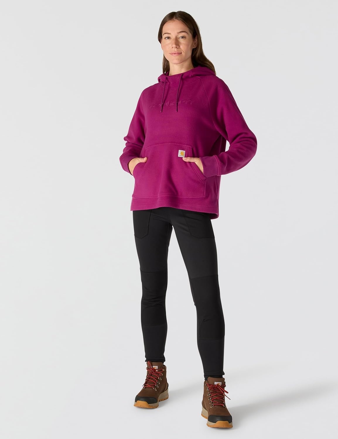 image:imageCarhartt Womens Force Oversizedfit Fleece Hooded SweatshirtGooseberry