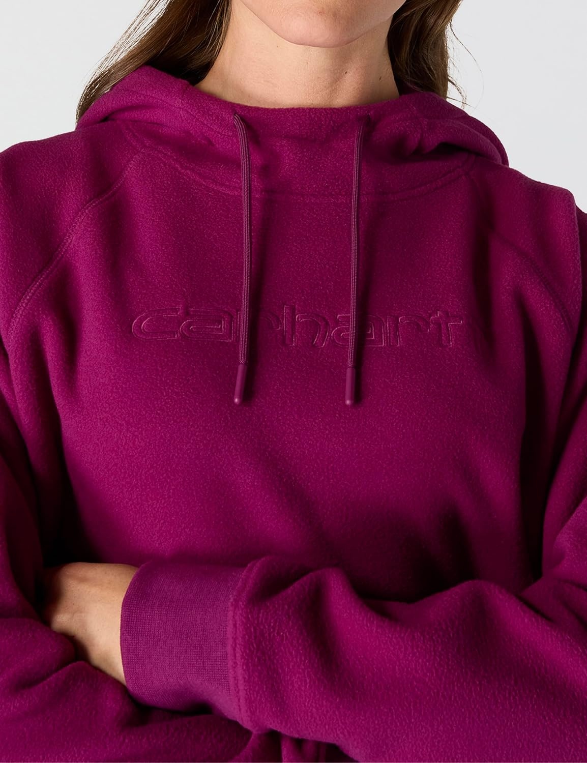 image:imageCarhartt Womens Force Oversizedfit Fleece Hooded SweatshirtGooseberry
