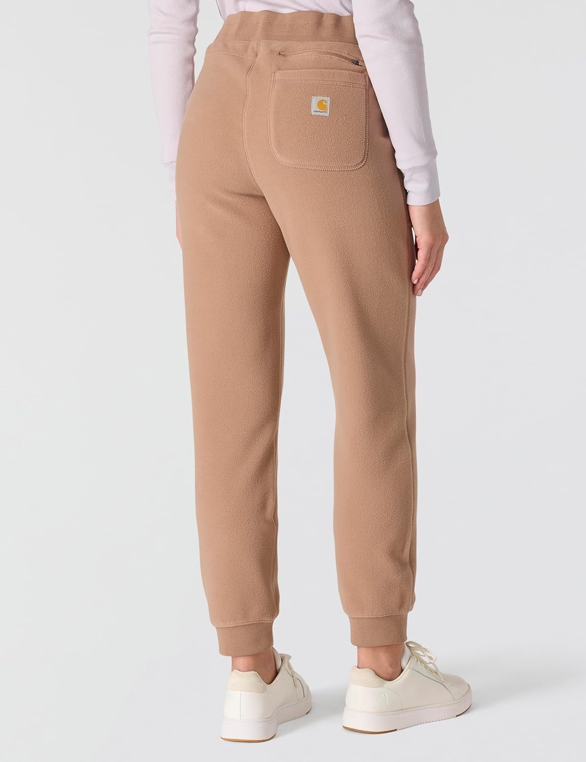 image:imageCarhartt Womens Force Relaxed Fit Fleece Graphic SweatpantSoft Sepia
