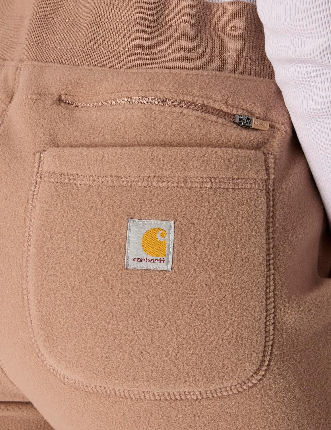 image:imageCarhartt Womens Force Relaxed Fit Fleece Graphic SweatpantSoft Sepia