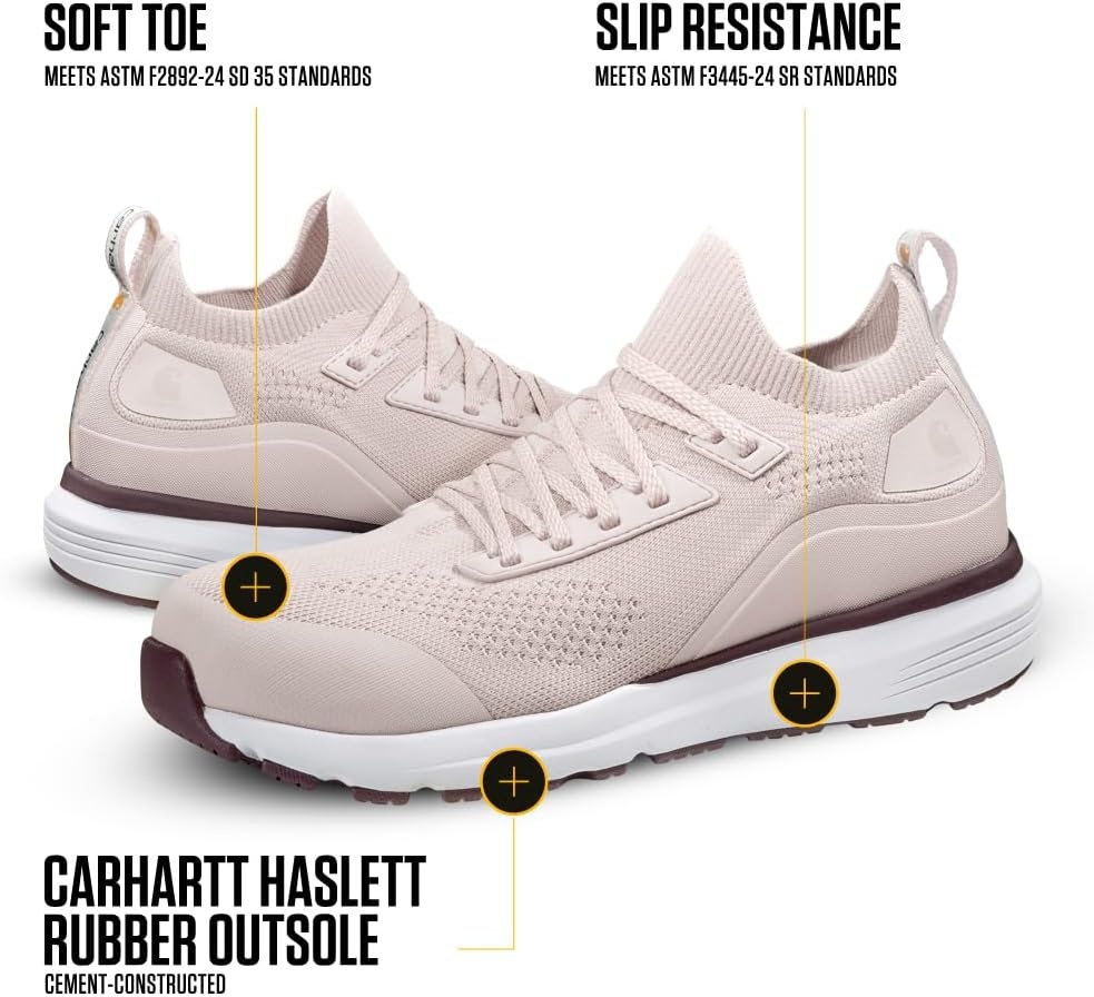 image:imageCarhartt Womens Haslett 3Inch SD Work ShoesLight Pink