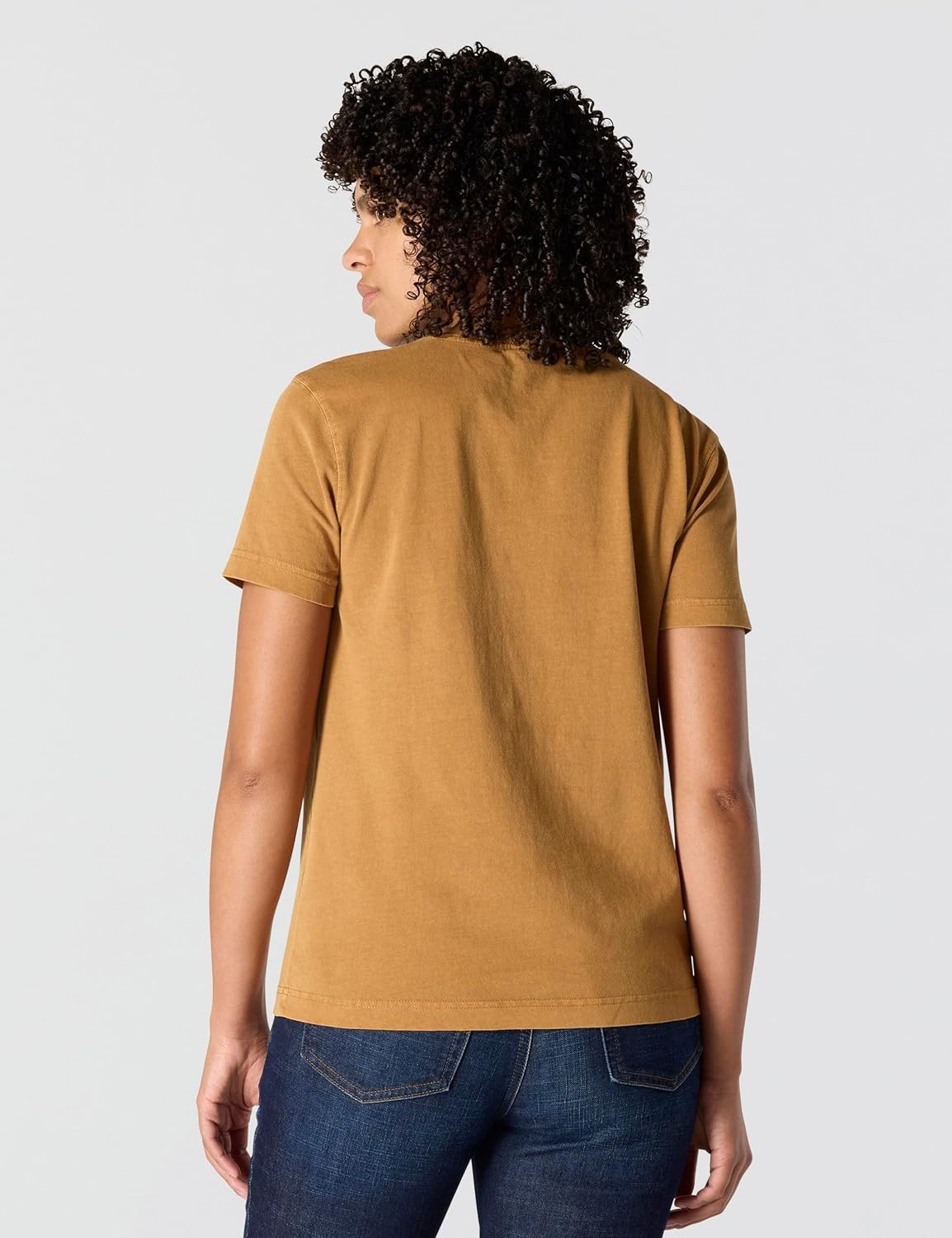 image:imageCarhartt Womens Relaxed Fit Lightweight Short Sleeve Garment Dye Pocket TShirtCarhartt Brown