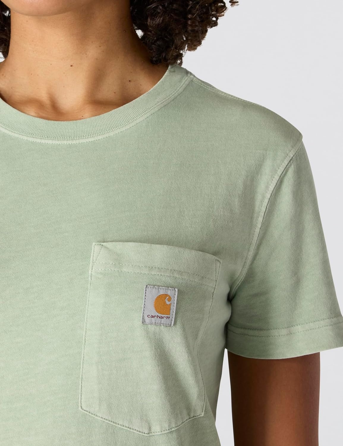 image:imageCarhartt Womens Relaxed Fit Lightweight Short Sleeve Garment Dye Pocket TShirtSeabrook