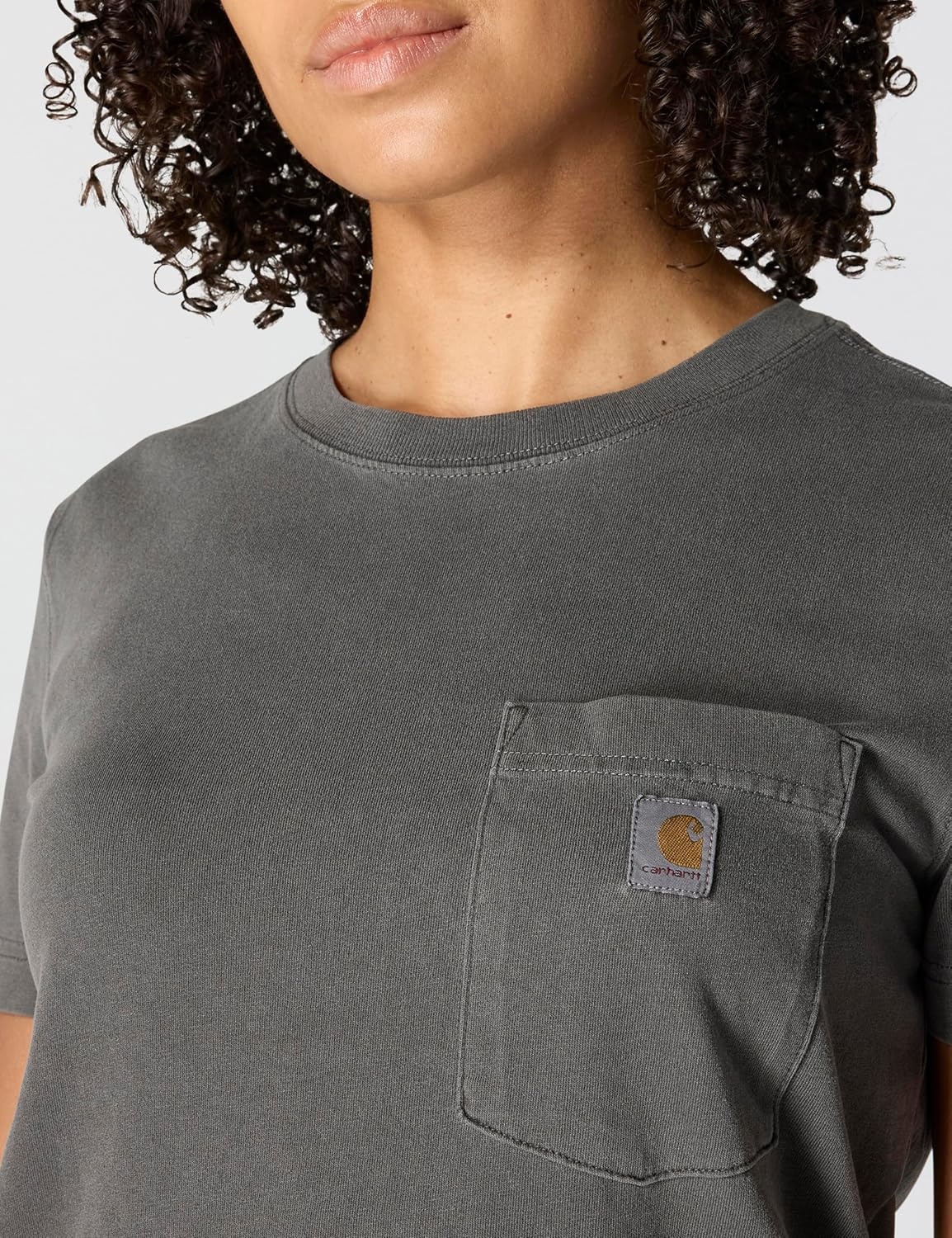 image:imageCarhartt Womens Relaxed Fit Lightweight Short Sleeve Garment Dye Pocket TShirtShadow