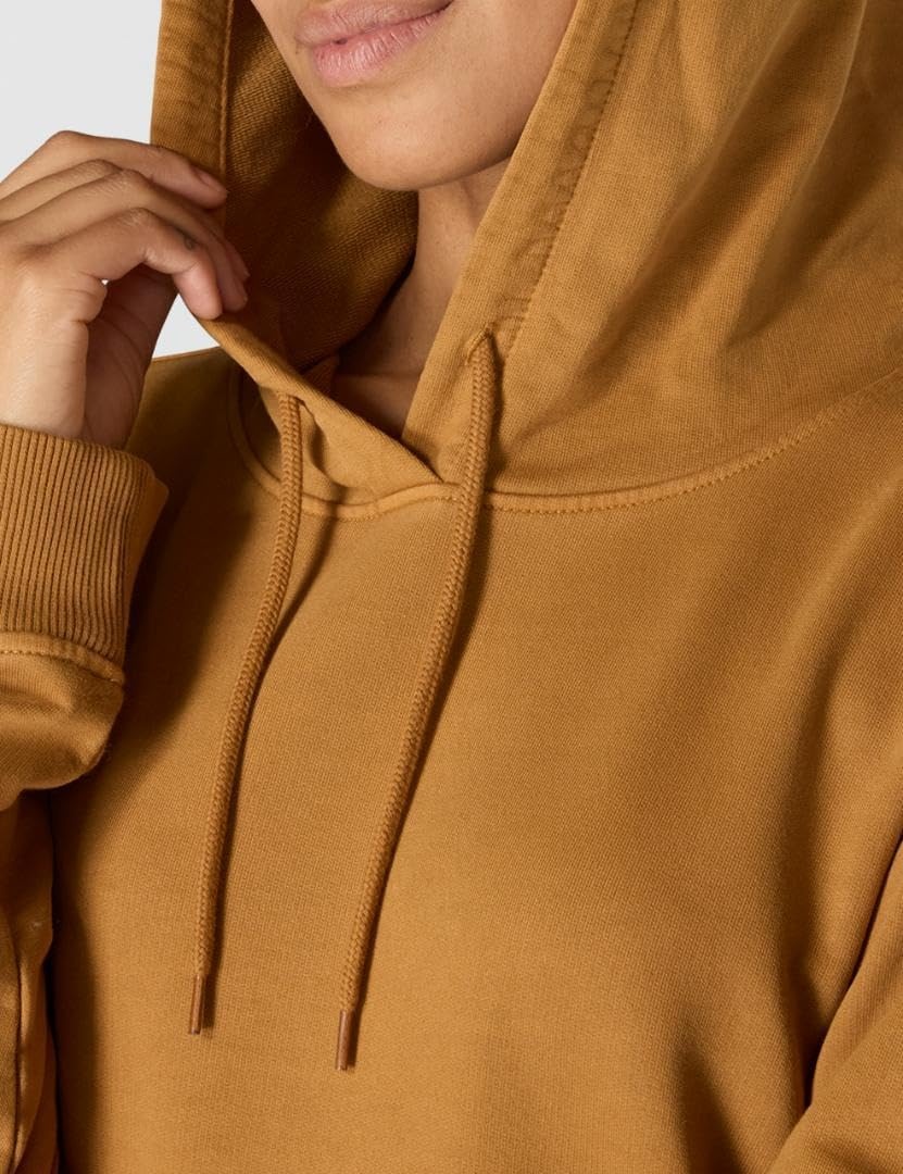 image:imageCarhartt Womens Relaxed Fit Midweight Garment Dye French Terry Hooded SweatshirtCarhartt Brown