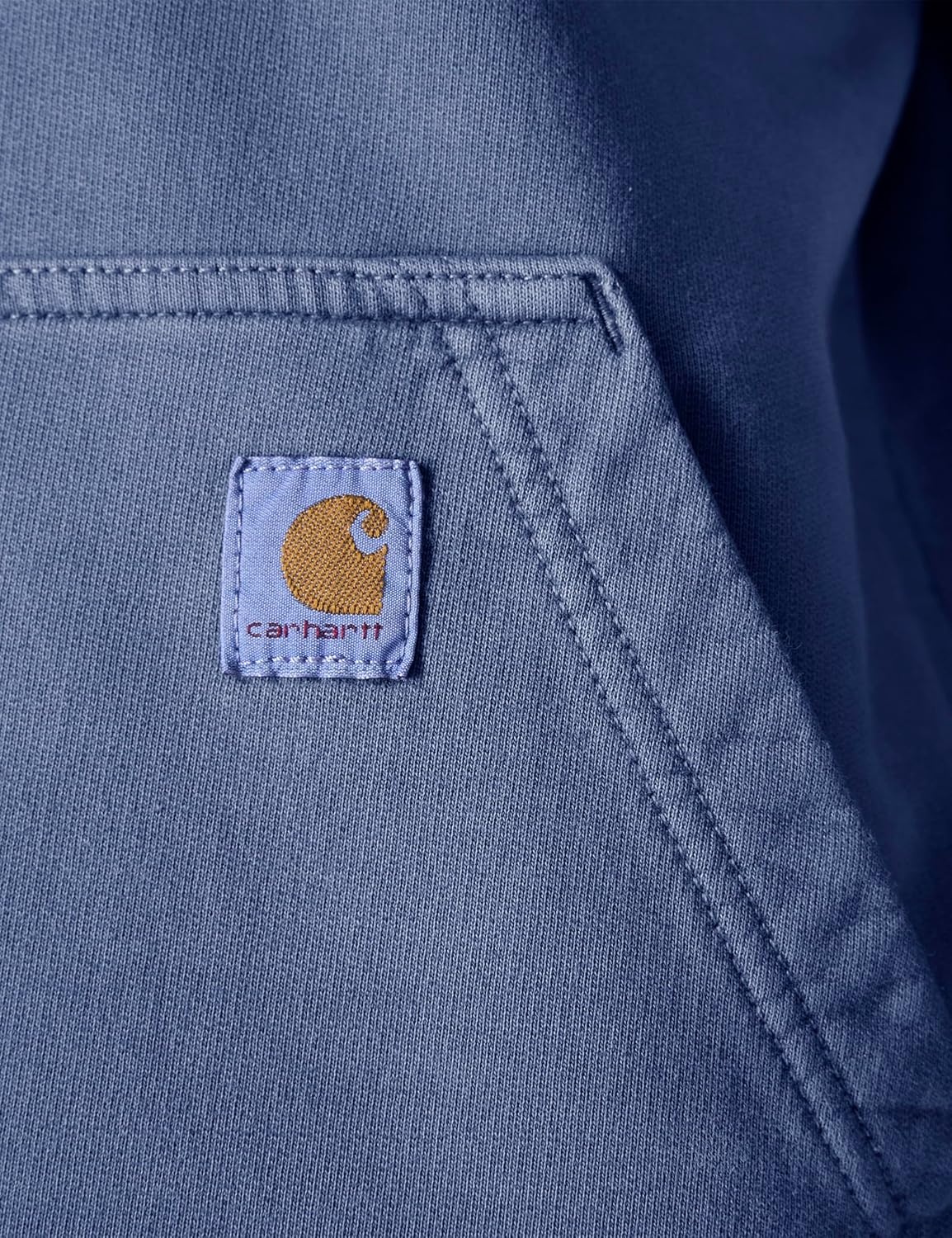image:imageCarhartt Womens Relaxed Fit Midweight Garment Dye French Terry Hooded SweatshirtLunar Blue