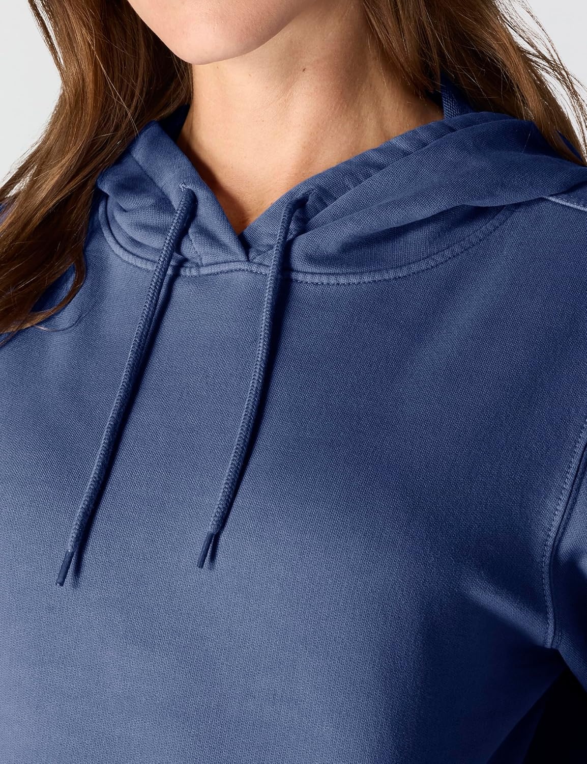 image:imageCarhartt Womens Relaxed Fit Midweight Garment Dye French Terry Hooded SweatshirtLunar Blue