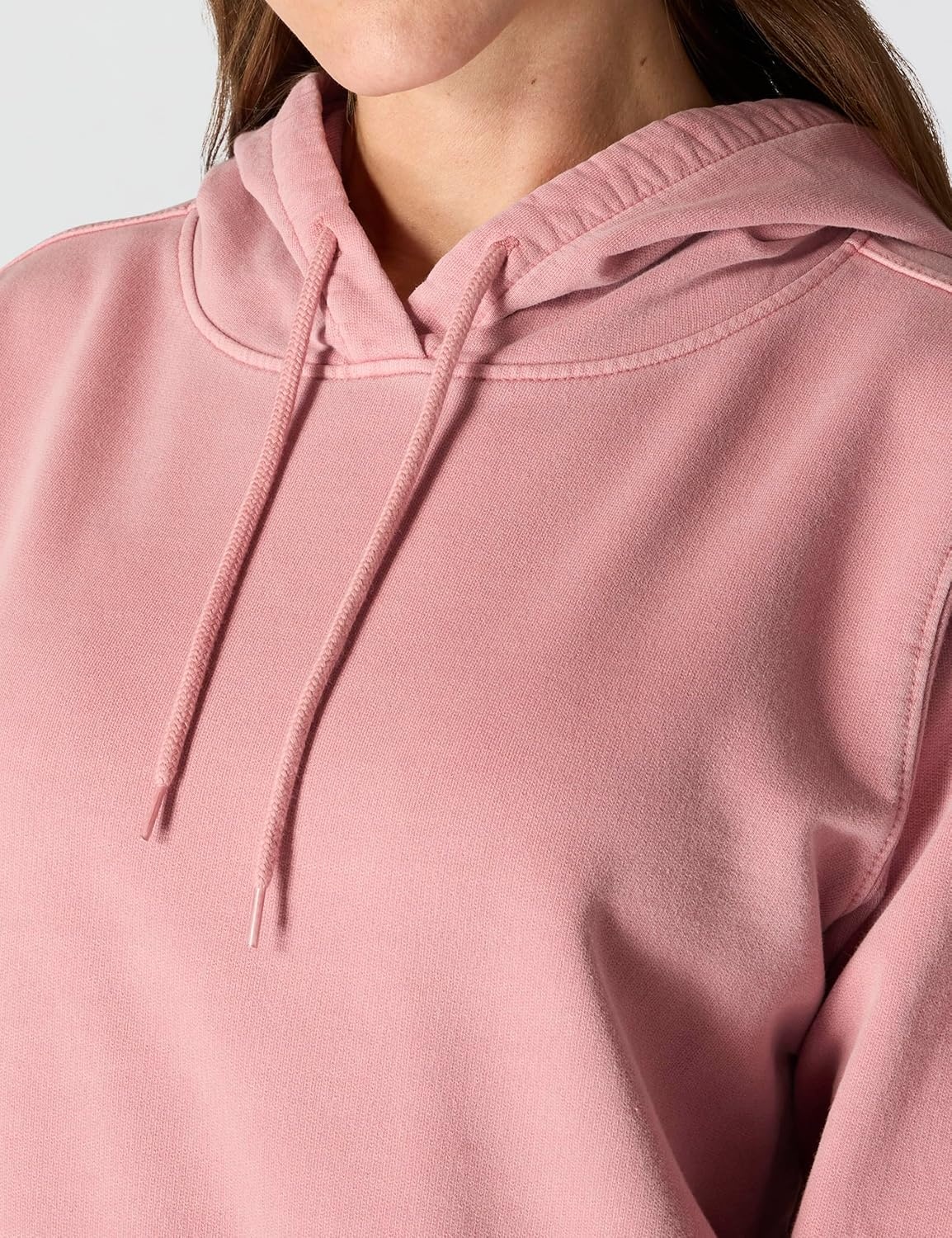 image:imageCarhartt Womens Relaxed Fit Midweight Garment Dye French Terry Hooded SweatshirtRose Tint