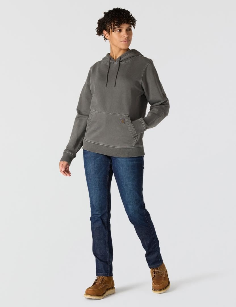 image:imageCarhartt Womens Relaxed Fit Midweight Garment Dye French Terry Hooded SweatshirtShadow