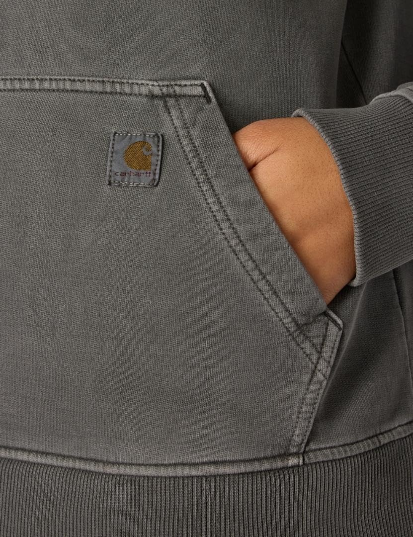 image:imageCarhartt Womens Relaxed Fit Midweight Garment Dye French Terry Hooded SweatshirtShadow