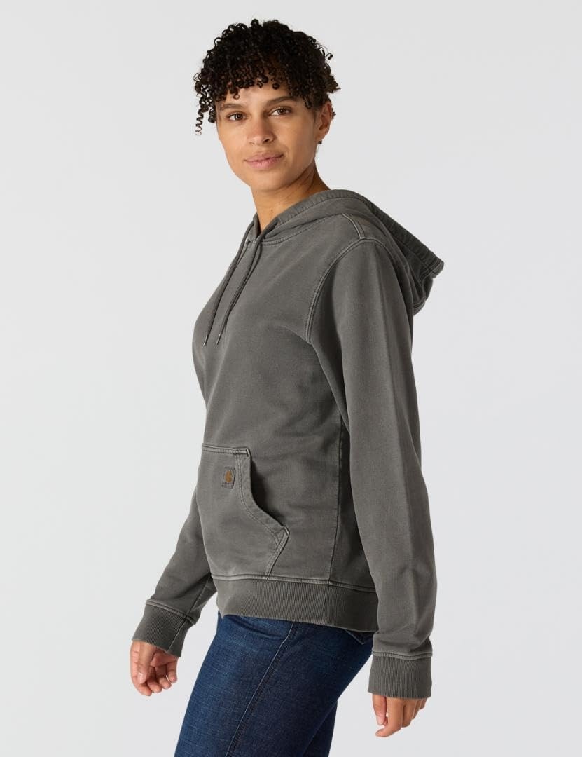 image:imageCarhartt Womens Relaxed Fit Midweight Garment Dye French Terry Hooded SweatshirtShadow