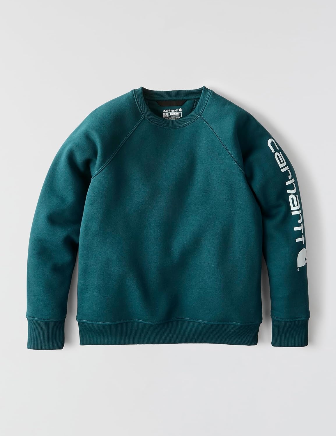 image:imageCarhartt Womens Relaxed Fit Midweight Graphic Crewneck SweatshirtGreenstone
