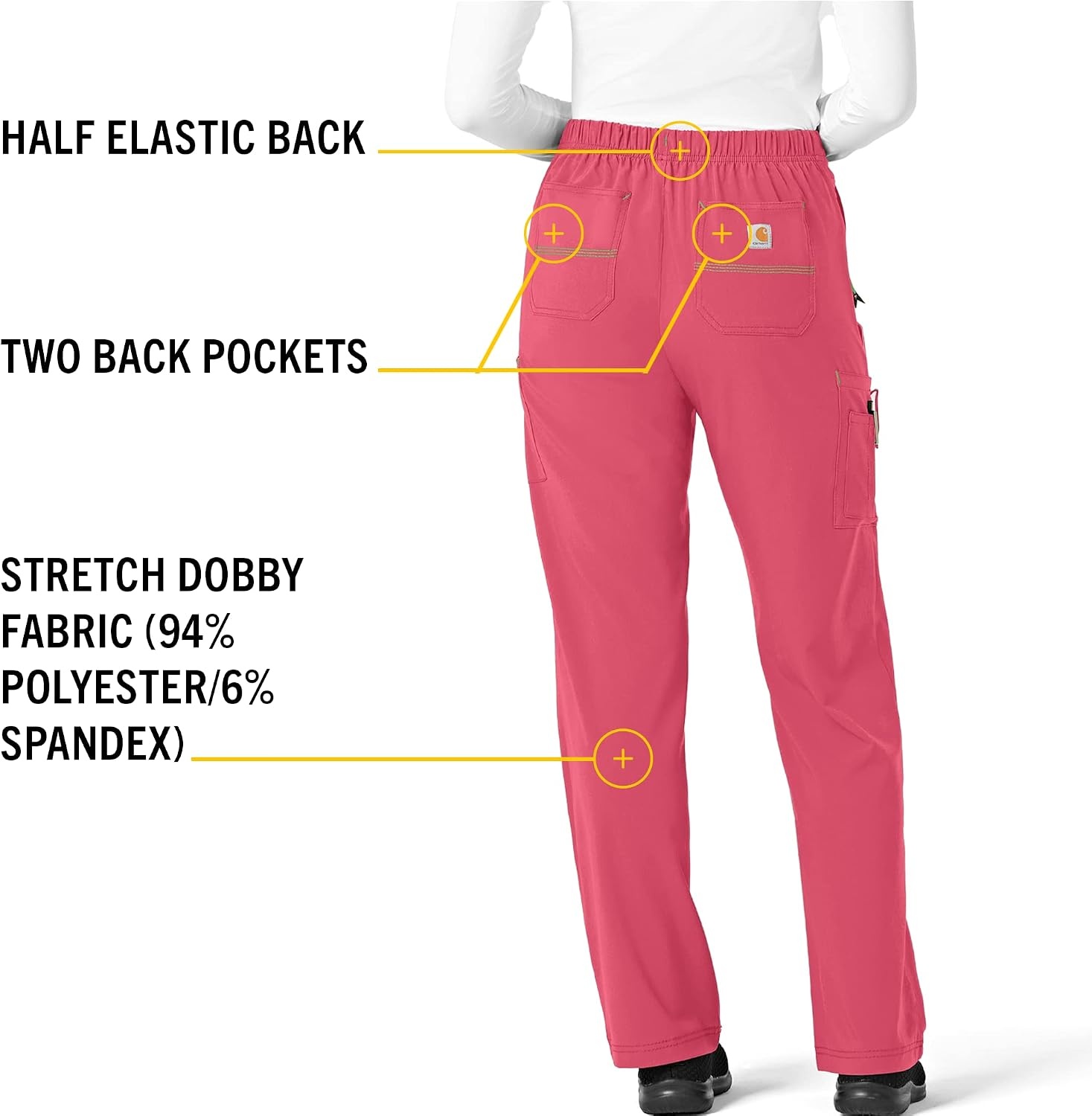 image:imageCrossFlex Womens Boot Cut Cargo Scrub PantAzalea