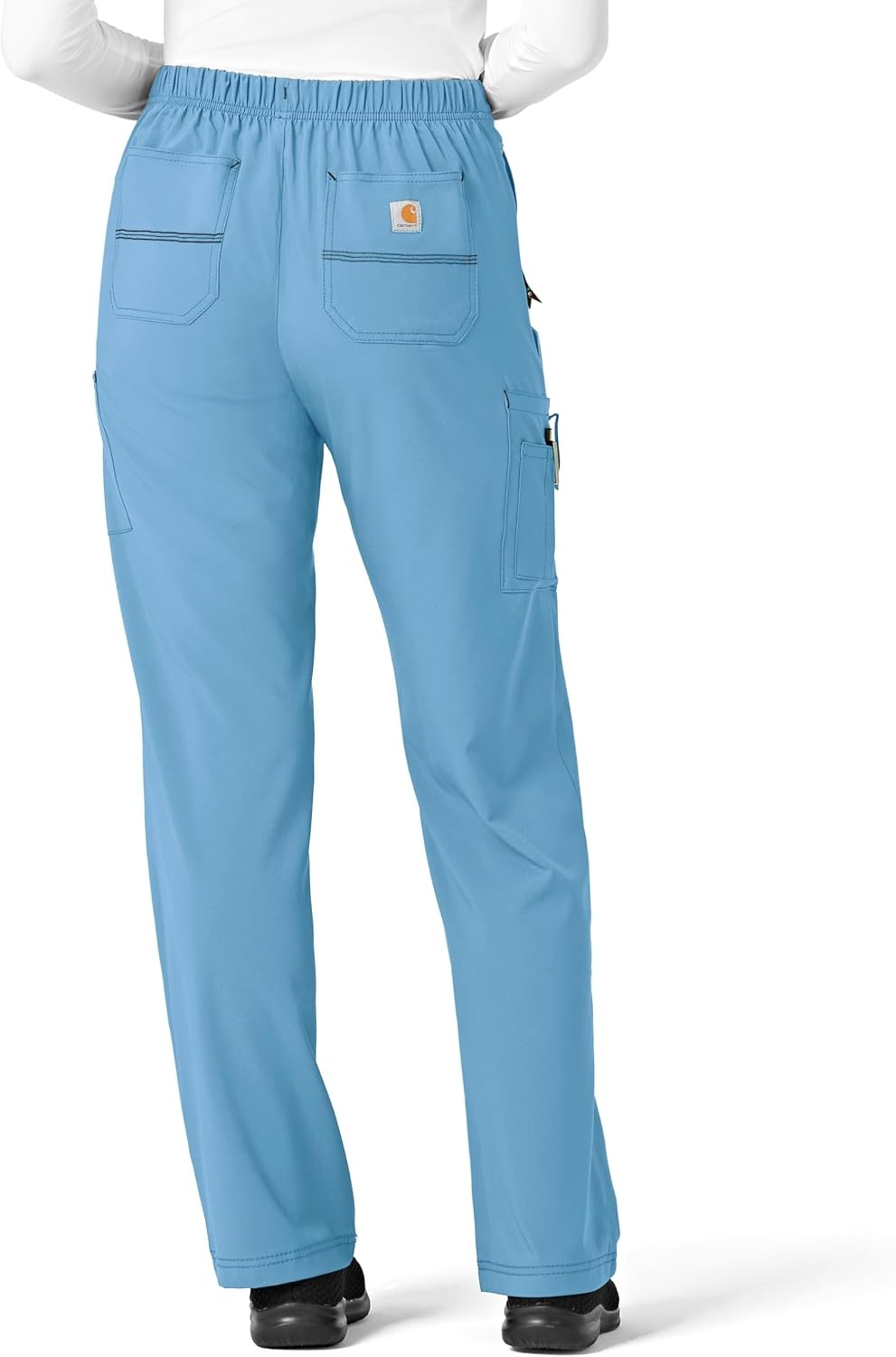 image:imageCrossFlex Womens Boot Cut Cargo Scrub PantAzure Blue