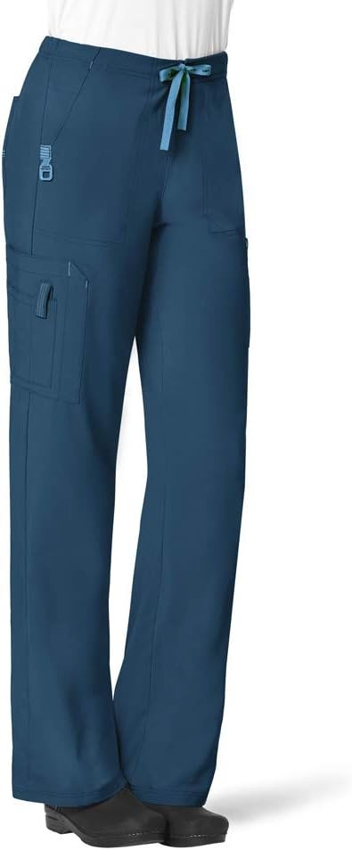 image:imageCrossFlex Womens Boot Cut Cargo Scrub PantCaribbean