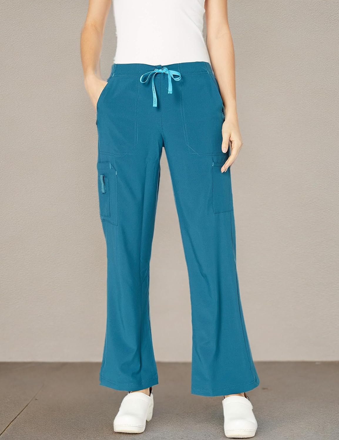 image:imageCrossFlex Womens Boot Cut Cargo Scrub PantCaribbean