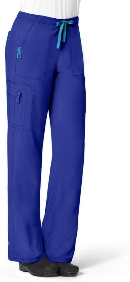 image:imageCrossFlex Womens Boot Cut Cargo Scrub PantGalaxy Blue