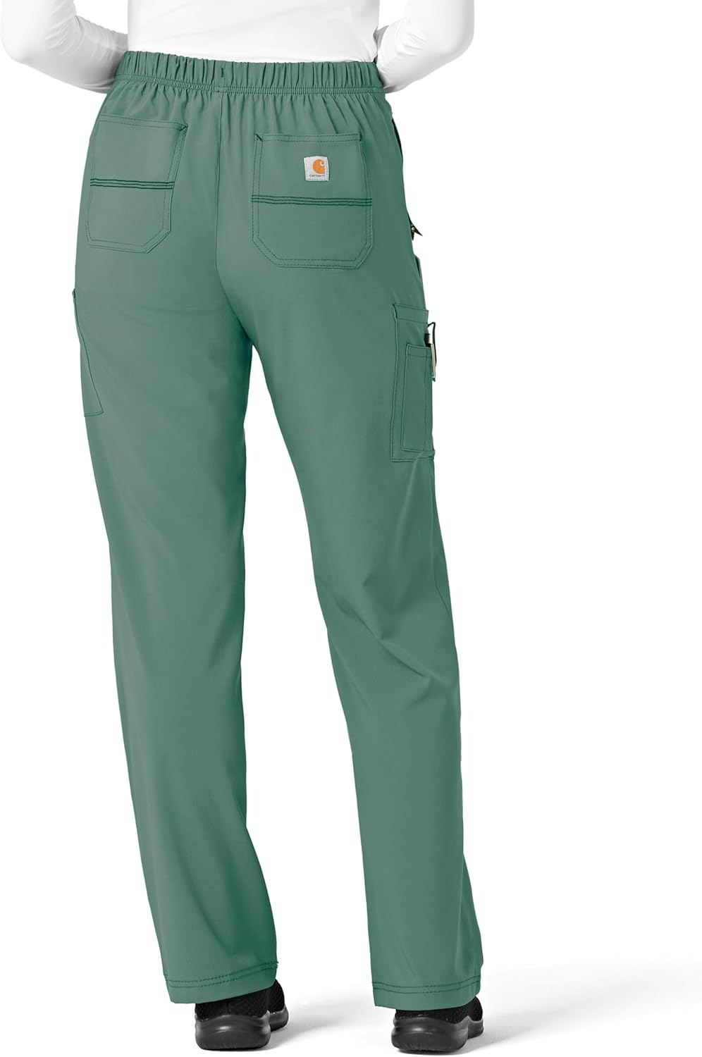 image:imageCrossFlex Womens Boot Cut Cargo Scrub PantSea Pine