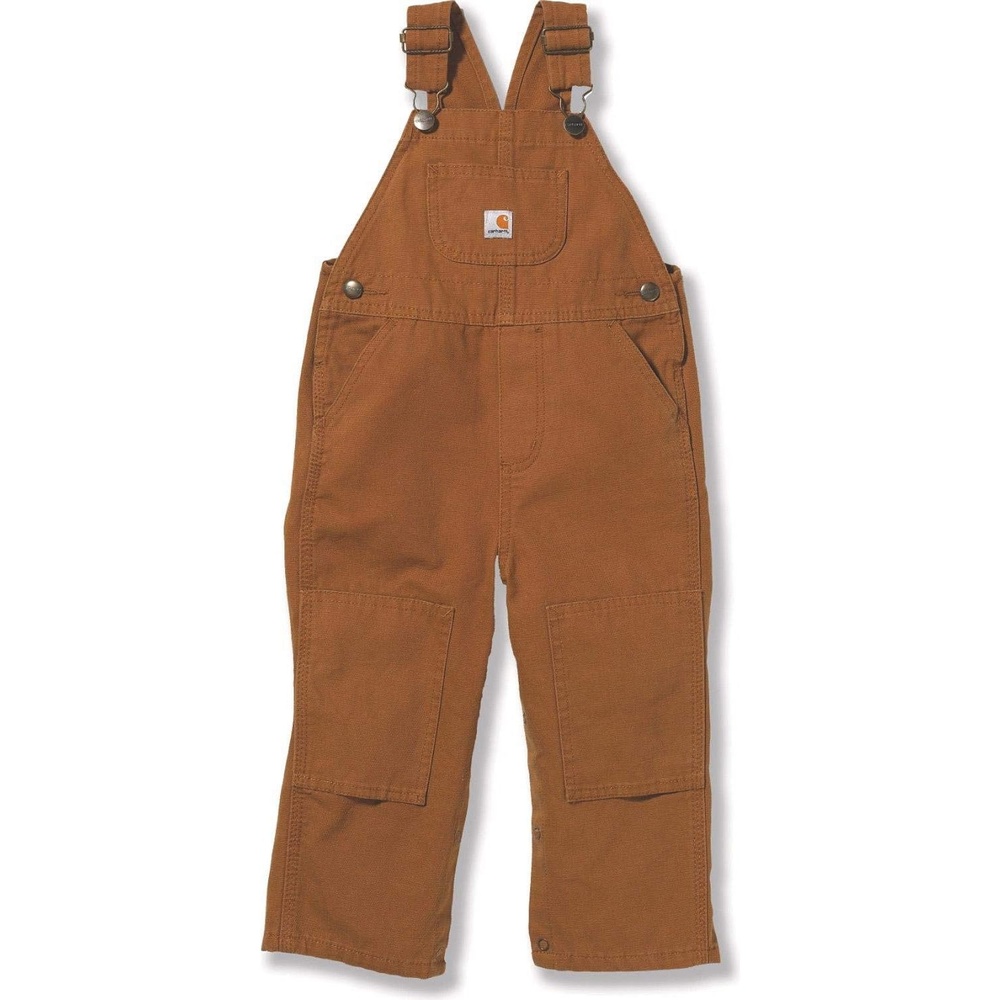 image:imageCarhartt Babyboys Infant Washed Duck Bib Overall Brown 12 Mo