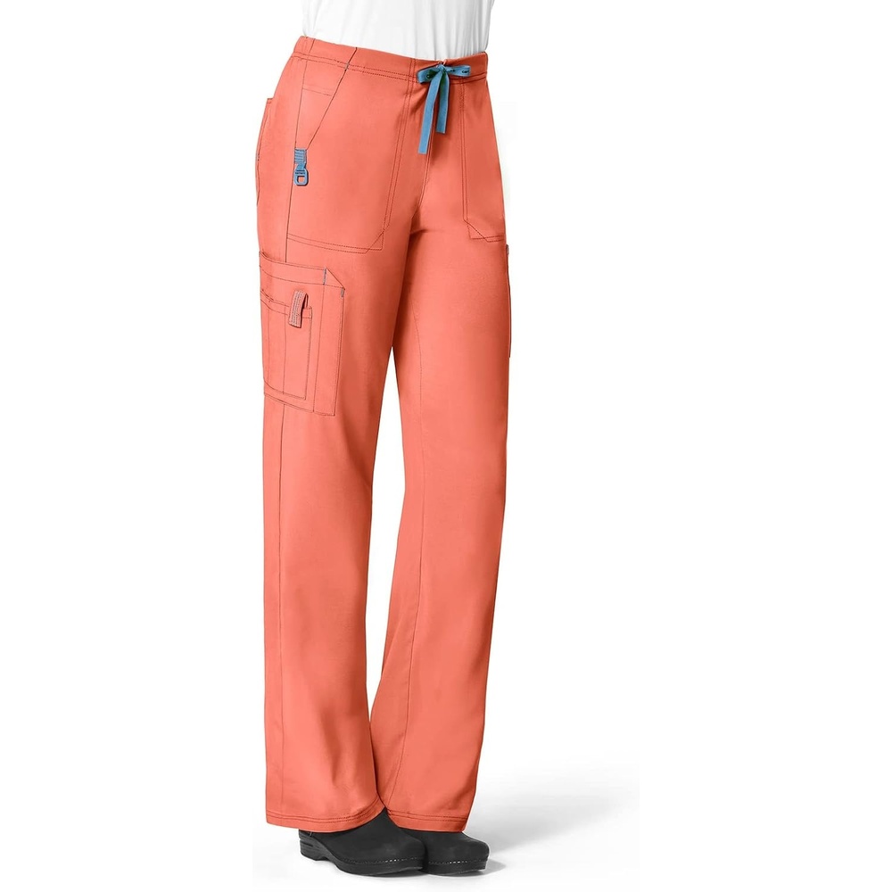 image:imageCarhartt CrossFlex Womens Boot Cut Cargo Scrub PantCoral