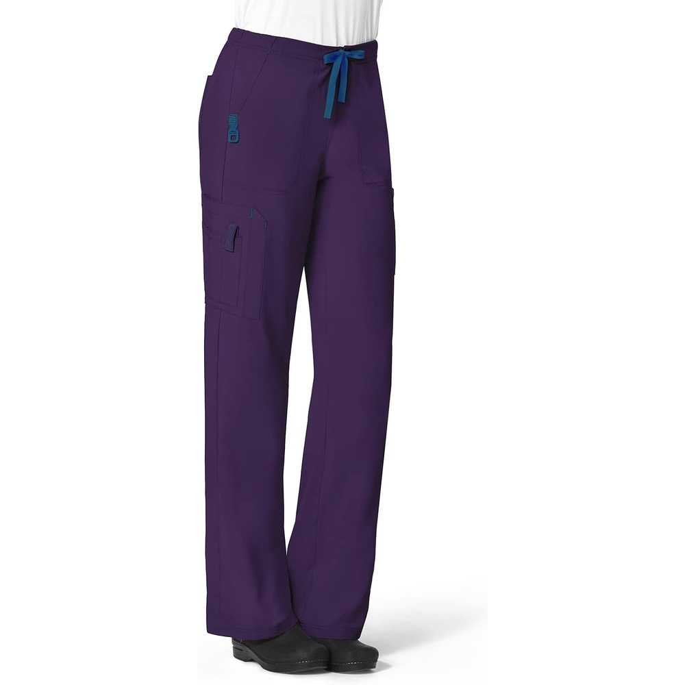 image:imageCarhartt CrossFlex Womens Boot Cut Cargo Scrub PantEggplant