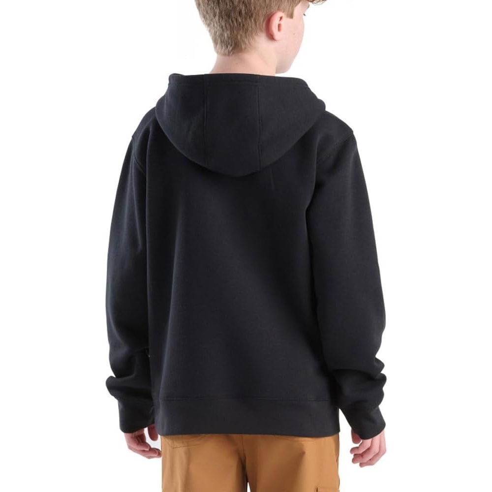image:imageCarhartt Kids CA6775 Long Sleeve Graphic Sweatshirt BoysCaviar Black