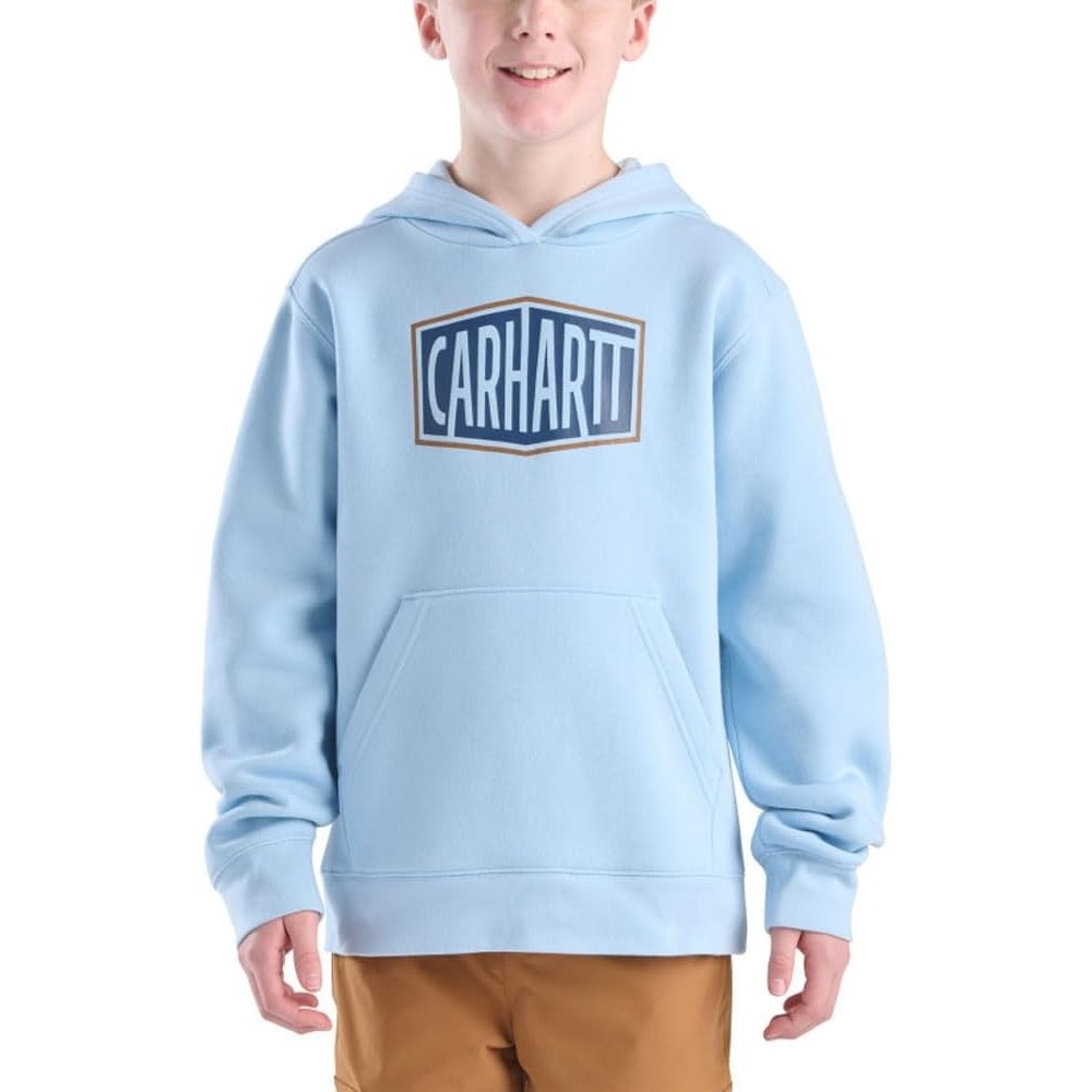 image:imageCarhartt Kids CA6775 Long Sleeve Graphic Sweatshirt  BoysDream Blue