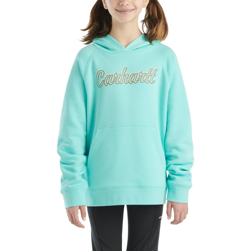 image:imageCarhartt Kids CA7053 LongSleeve Graphic Sweatshirt GirlsAruba Blue