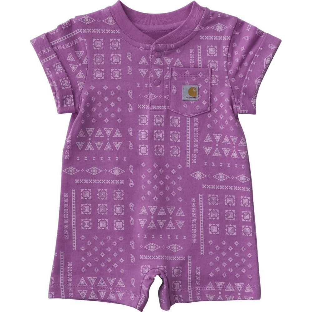 image:imageCarhartt Kids CM5419 ShortSleeve French Terry Romper UnisexBodacious