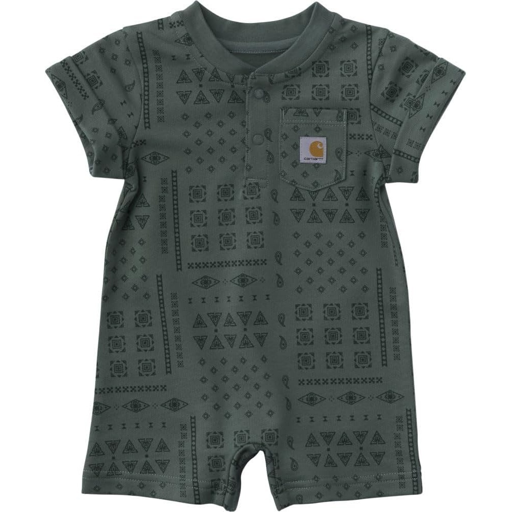 image:imageCarhartt Kids CM5419 ShortSleeve French Terry Romper UnisexLaurel Wreath