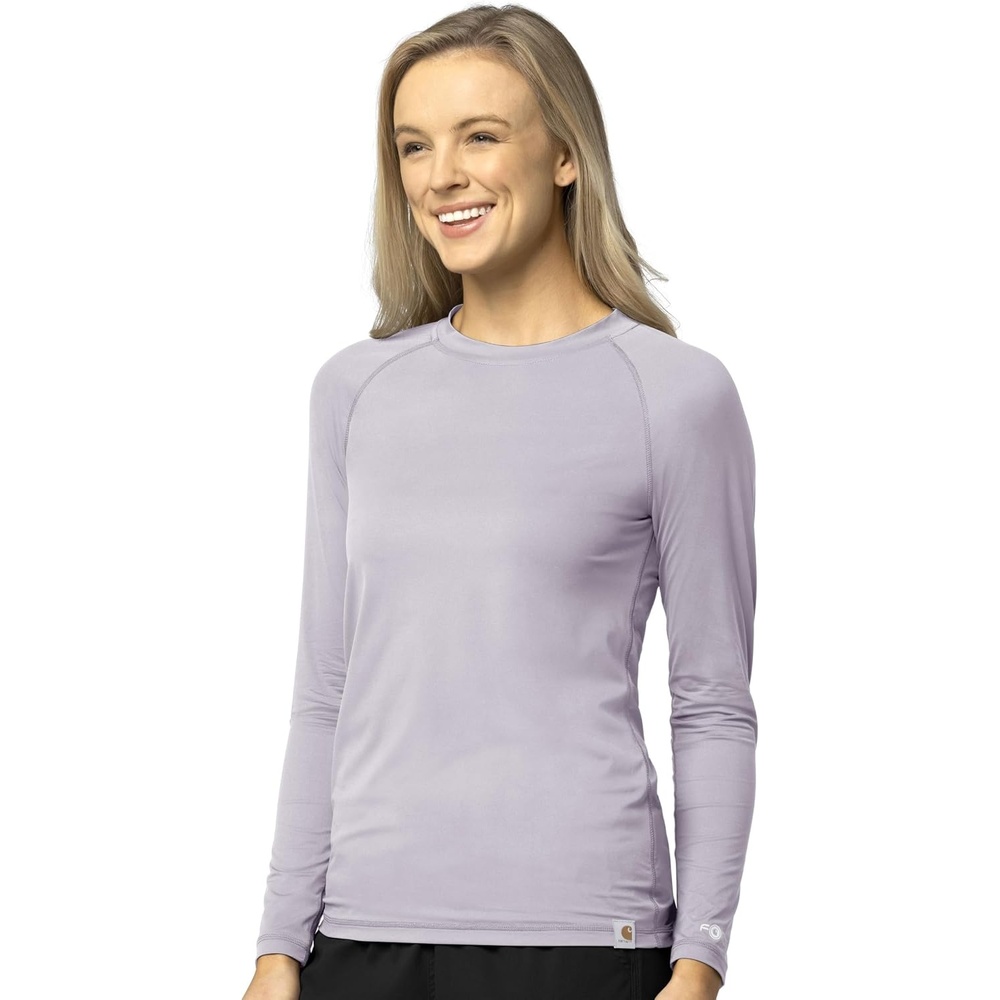 image:imageCarhartt Scrubs C31002 Womens Force Modern Fit Long Sleeve TeeMica