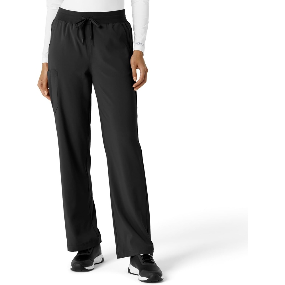 image:imageCarhartt Scrubs for Women Force CrossFlex Boot Cut Pants with 6 PocketsBlack