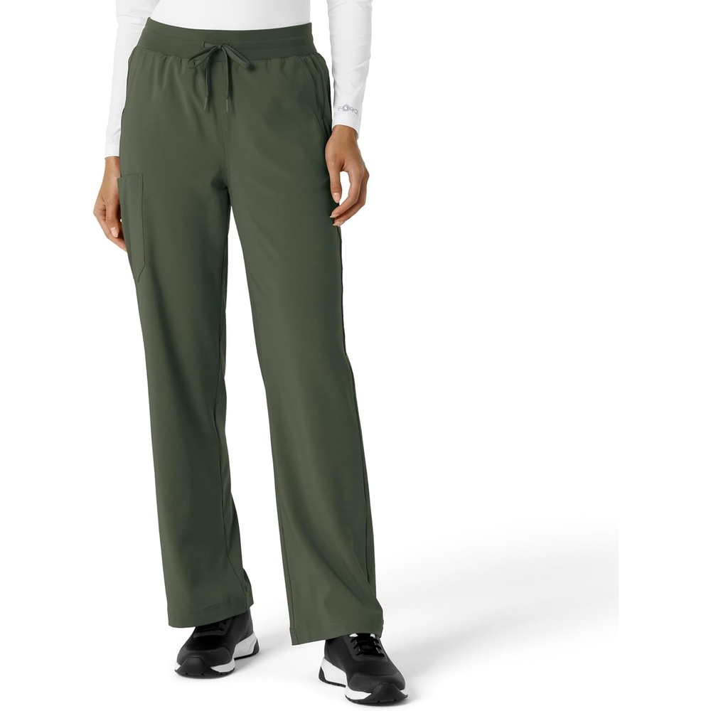 image:imageCarhartt Scrubs for Women Force CrossFlex Boot Cut Pants with 6 PocketsOlive