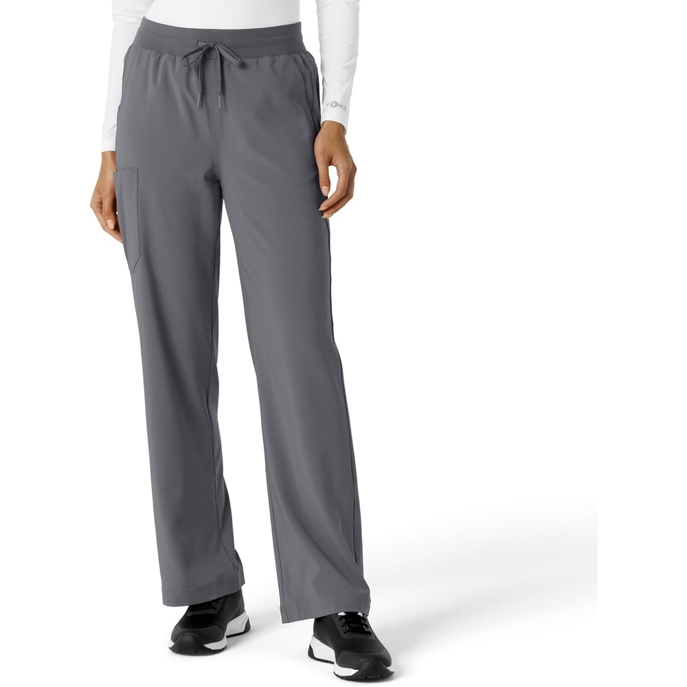 image:imageCarhartt Scrubs for Women Force CrossFlex Boot Cut Pants with 6 PocketsPewter