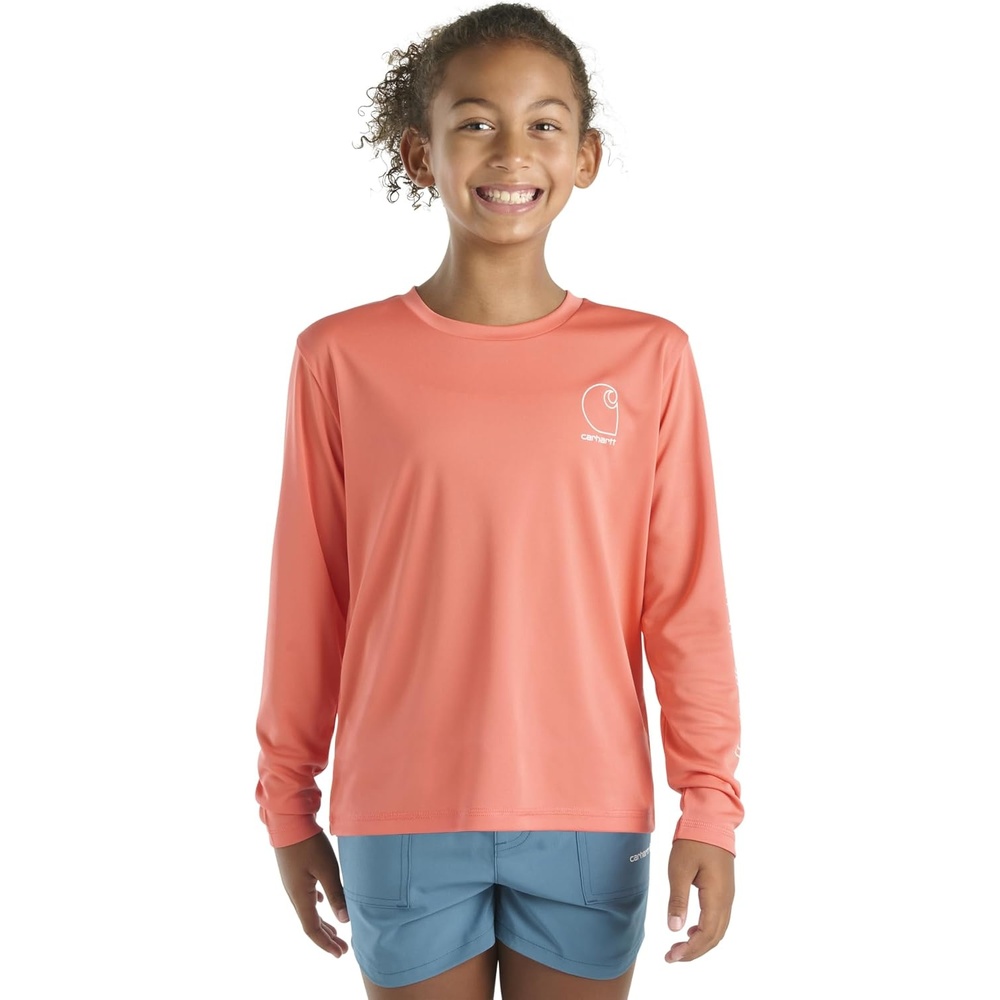image:imageCarhartt Unisex Kids Long Sleeve Force Sun Defender TShirtLight Orange
