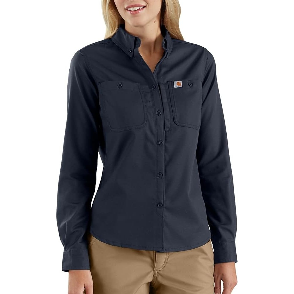 image:imageCarhartt Womens 103106 Womens Rugged Professional Series LongSleeNavy