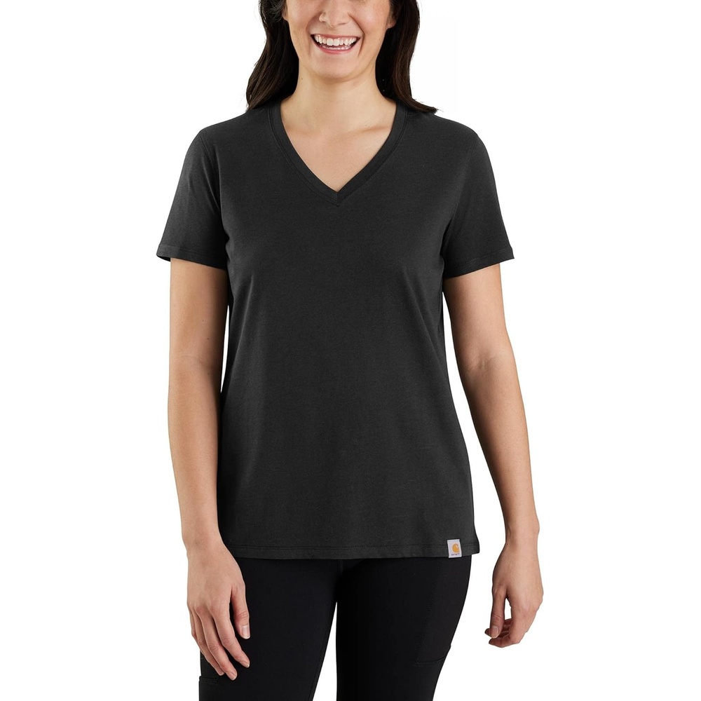 image:imageCarhartt Womens 105739 Womens Tencel Fiber Series Relaxed Fit LighBlack