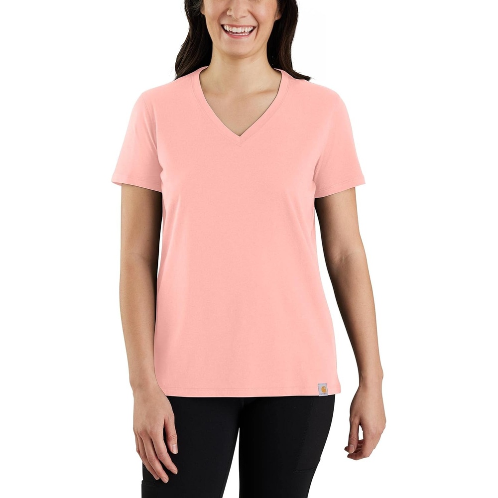 image:imageCarhartt Womens 105739 Womens Tencel Fiber Series Relaxed Fit LighCherry Blossom