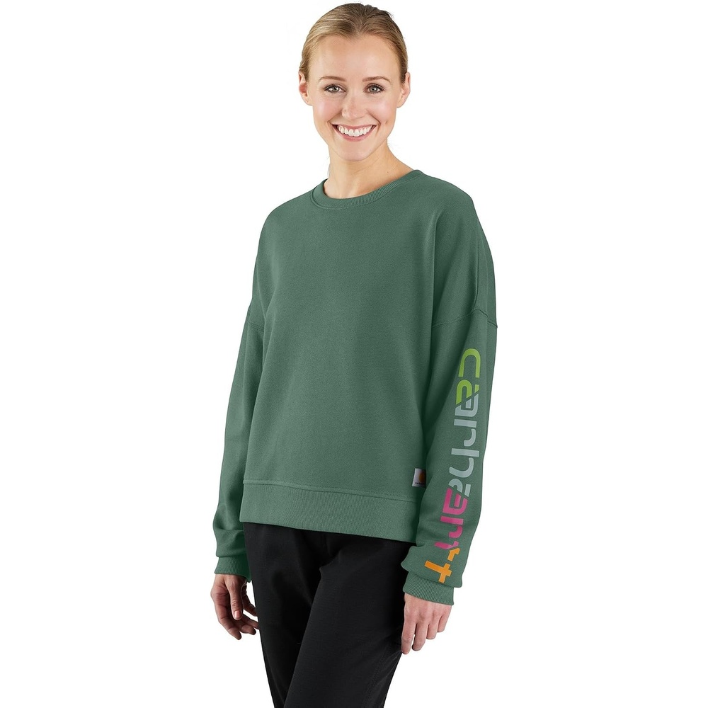image:imageCarhartt Womens 106890 Womens TENCEL Fiber Series Loose Fit SleeveFrosted Balsam