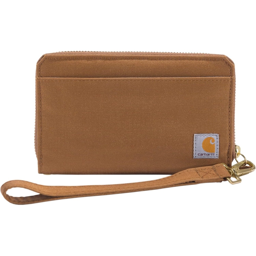 image:imageCarhartt Womens B0000246 Womens Nylon Duck LayFlat Clutch WalletCarhartt Brown