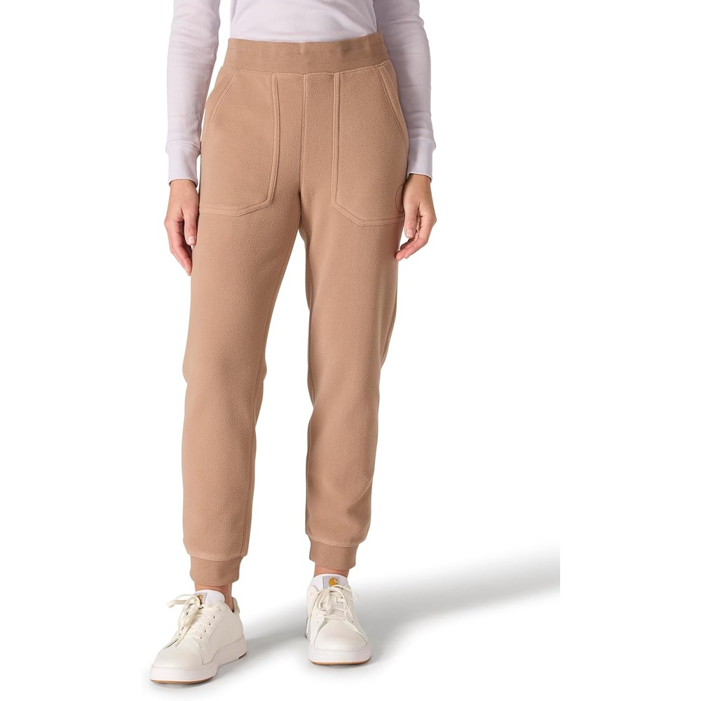 image:imageCarhartt Womens Force Relaxed Fit Fleece Graphic SweatpantSoft Sepia