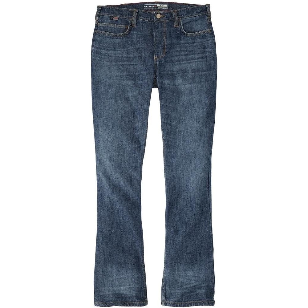 image:imageCarhartt Womens Fr Tiller High Rise Bootcut Jeans Performance Fit Stretch DenimRegatta