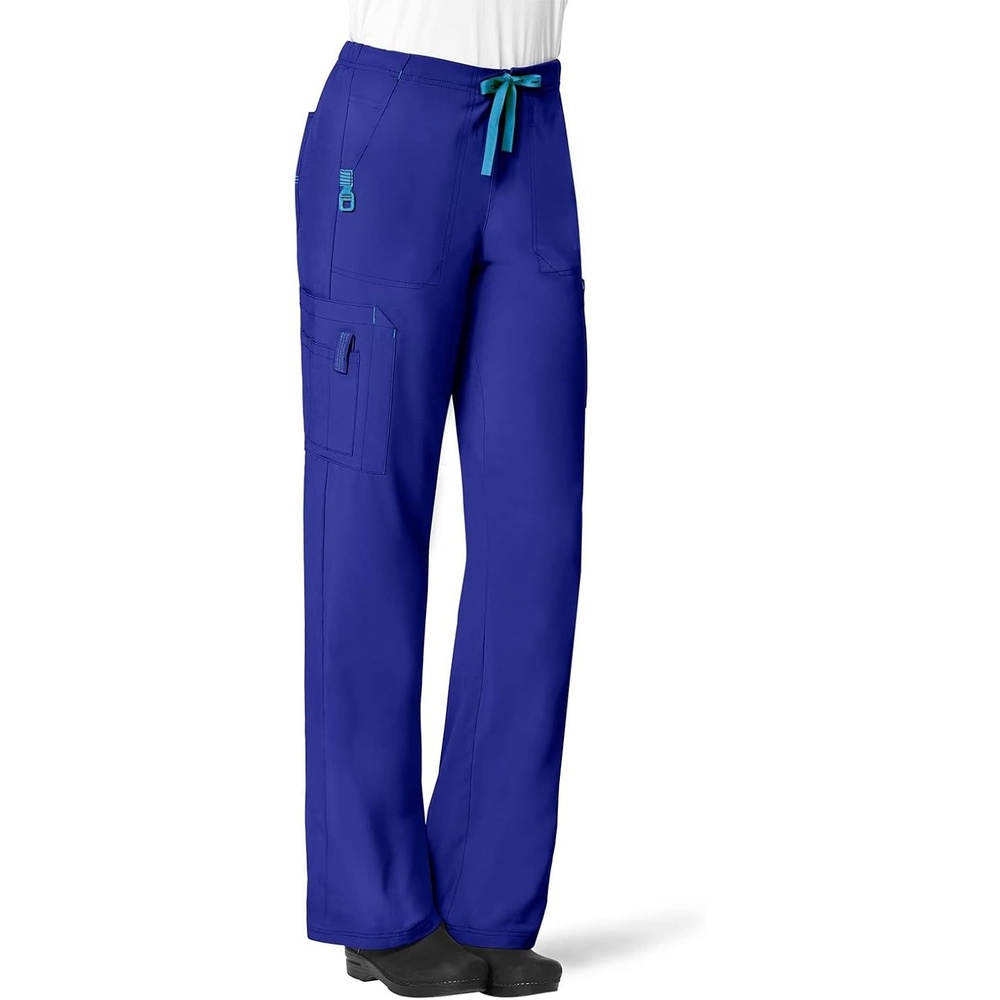 image:imageCrossFlex Womens Boot Cut Cargo Scrub PantGalaxy Blue