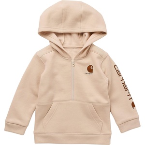 Carhartt Baby Boys’ Long-sleeve Half-zip Logo Sweatshirt(Malt)